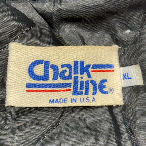 Vintage Chalk Line Pittsburgh Steelers Satin Bomber Jacket XL Made In USA 80's - Picture 5 of 11